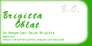 brigitta oblat business card
